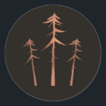 Adesivo Casamento Rústico Árvores Altas Bronze Cobre<br><div class="desc">Itens correspondentes disponíveis.</div>