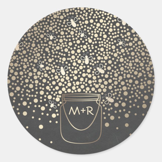 Adesivo Casamento Rústico de Chalkboard de Bombeiros Doura (Frente)