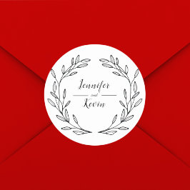 Adesivo Casamento Rustico de Flores Selvagens Elegante