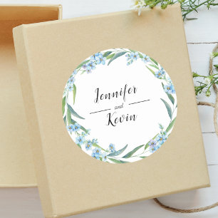 Adesivo Casamento Rústico de Flores Silvestres com Verde E