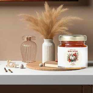 Adesivo Casamento Rústico de Outono no País das Abóboras