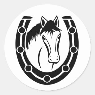 Adesivo Casamento Rústico País do Cavalo de Ferradura Ocid