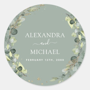 Adesivo Casamento Seal Eucalyptus Sage Verde Verde