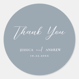 Adesivo Casamento Simples, Azul e Branco, com poeira mínim