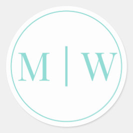 Adesivo Casamento Simples de Casal 2 Mon Inicial VS Cores 