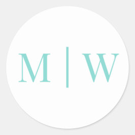 Adesivo Casamento Simples de Casal 2 Mon Inicial VS Cores 