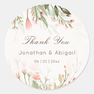 Adesivo Casamento Simples De Jardim De Flor Rosa De Água