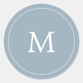 Adesivo Casamento simples de monograma, minimalista e cinz