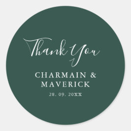 Adesivo Casamento Simples de Texto Branco