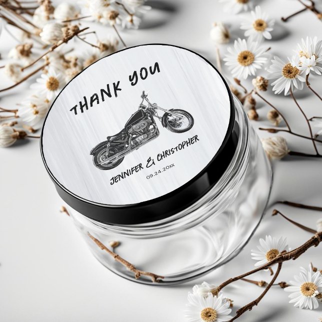 Adesivo Casamento Simples e Moderno De Motocicletas (Criador carregado)