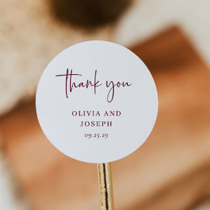 Adesivo Casamento Simples Moderno Minimalista Branco e B