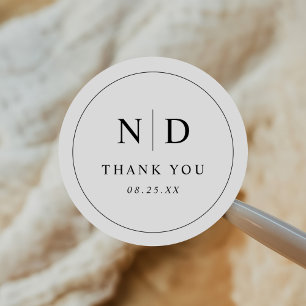 Adesivo Casamento Simples Moderno Minimalista Obrigado