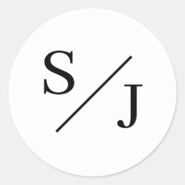 Adesivo Casamento Simples Monograma