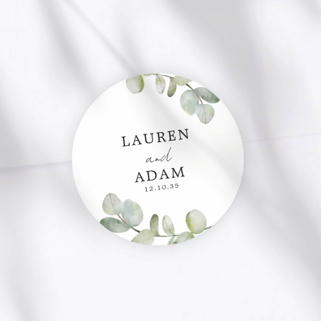 Adesivo Casamento Simples Verde Eucalipto (Criador carregado)