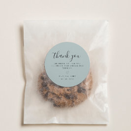 Adesivo Casamento Simples Verde Minimalista Obrigado