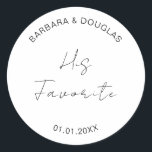 Adesivo Casamento Snack Bag Doçeiros Obrigado<br><div class="desc">Calça De Saco De Casamento Desserts Obrigado A Favor Da Vinheta Redonda Clássica</div>