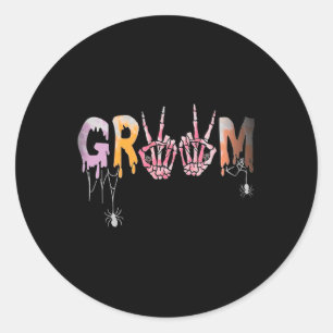 Adesivo Casamento Spooky Halloween Skeleton Groom Apenas M
