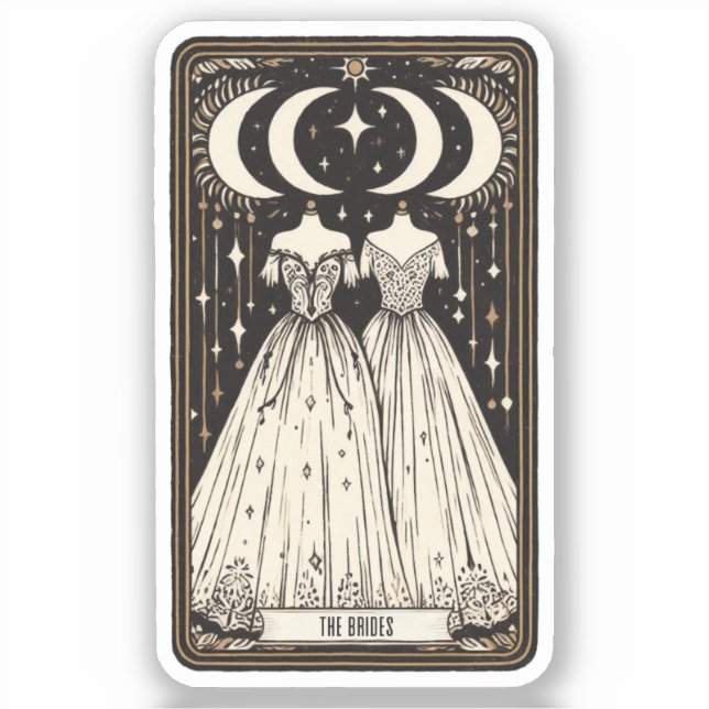 Adesivo Casamento Tarot Brides (Frente)