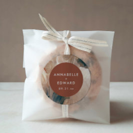 Adesivo Casamento teal painterino da boêmia moderna