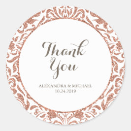 Adesivo Casamento tema damasco brilhante Elegante Faux Dou