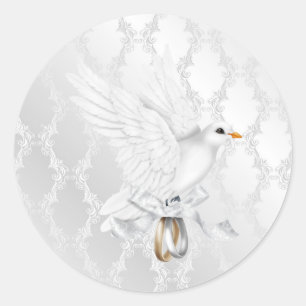 Adesivo Casamento tema damasco de Prata com Porta