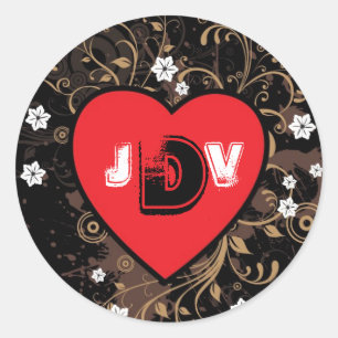 Adesivo Casamento temático da música da rocha & do rolo do