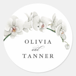 Adesivo Casamento Tropical Paraíso das Orquídeas Brancas A