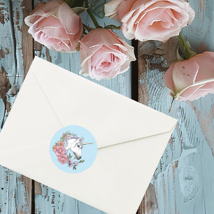 Adesivo Casamento Unicórnio Branco