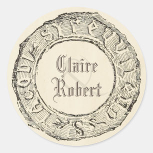 Adesivo Casamento velho do conto de fadas do estilo do