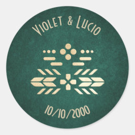 Adesivo Casamento Verde do Geek de Vídeo