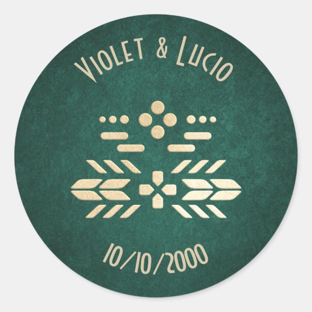 Adesivo Casamento Verde do Geek de Vídeo (Frente)