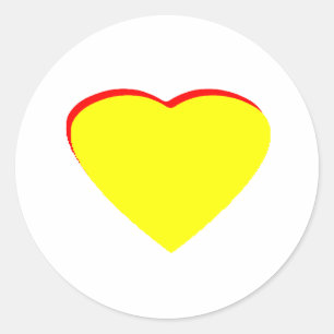 Adesivo Casamento Vermelho Amarelo do Coração Convite ao M