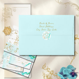 Adesivo Casamento vintage Elegante Dourado Barroco