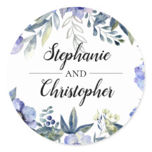 Casamento Violet Anemone Flower Watercolor