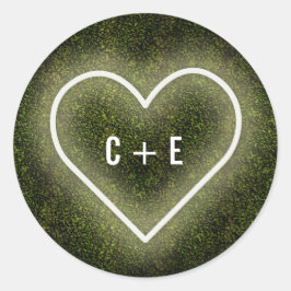 Adesivo Casamento White Neon Heart Boxwood