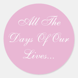 Adesivo Casamentos Convidam Pérola Rosa