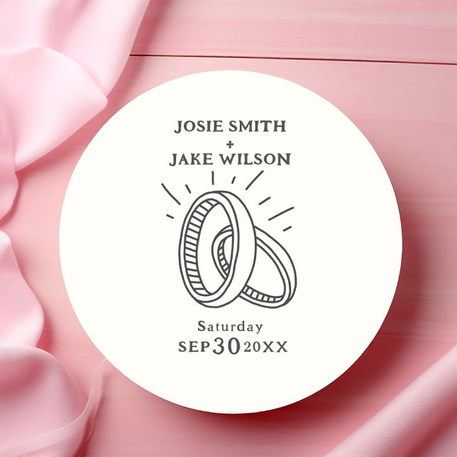 Adesivo Casamentos de casamento divertidos (Criador carregado)