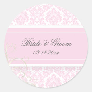 Adesivo casamentos tema damasco PixDezines