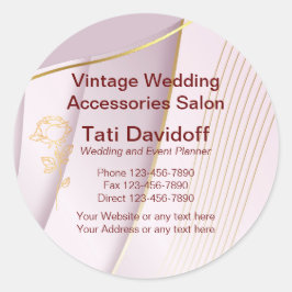 Adesivo Casamentos vintage Acessórios Lilás do ouro de Sal