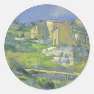 Adesivo Casas em Provença por Paul Cezanne, Vintage Art
