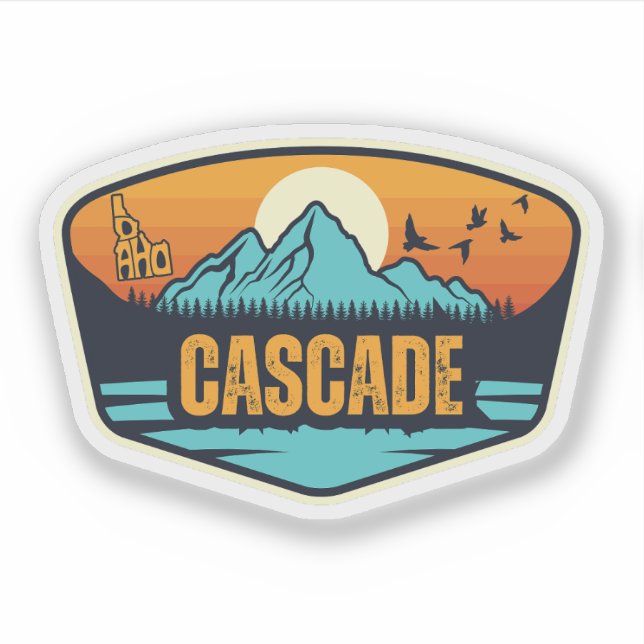 Adesivo Cascade, Idaho (Frente)