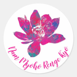 Adesivo Cascata espiritual da Flor do Lotus Colorido