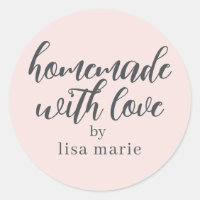 Caseiro com Amor Presente Personalizado Rosa Paste