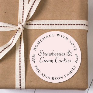 Adesivo Caseiro com o presente de cozimento personalizado