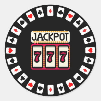 Adesivo Casino bateu no Jackpot 777