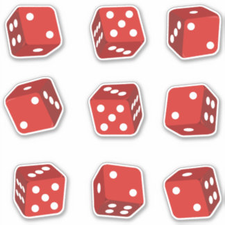 Adesivo Casino Craps Dice