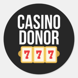 Adesivo Casino Donor Gambling Piada