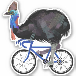 Adesivo Cassete Andando Uma Bicicleta