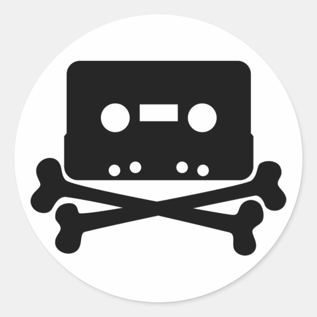 Adesivo Cassette Jolly Roger (Frente)