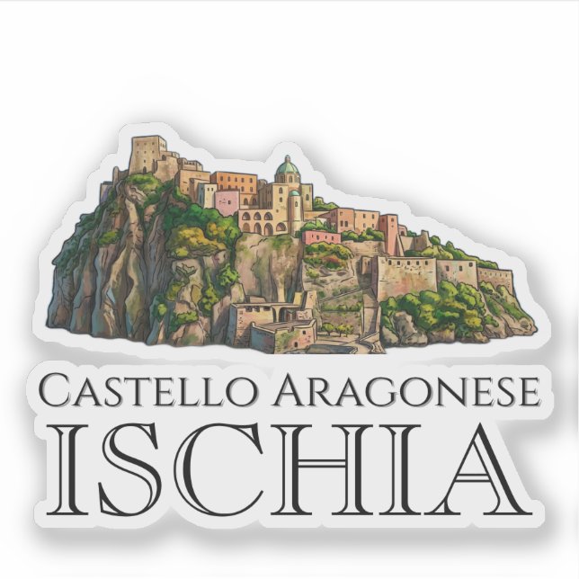 Adesivo Castelo Aragonês, Ischia (Frente)